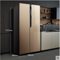 对开门冰箱电脑温控家用节能双门冰箱双开门电冰箱