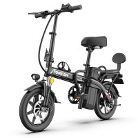 折叠电动车自行车成人男女士小型代步新国标助力锂电代驾电瓶单车